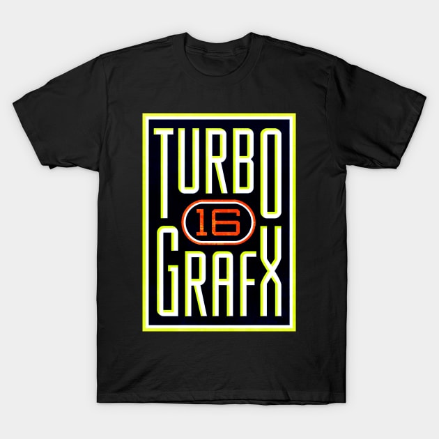 Turbografx 16 T-Shirt by Super Retro City